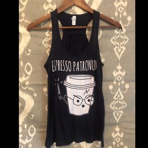 Espresso Patronum Racerback Tank Size Small